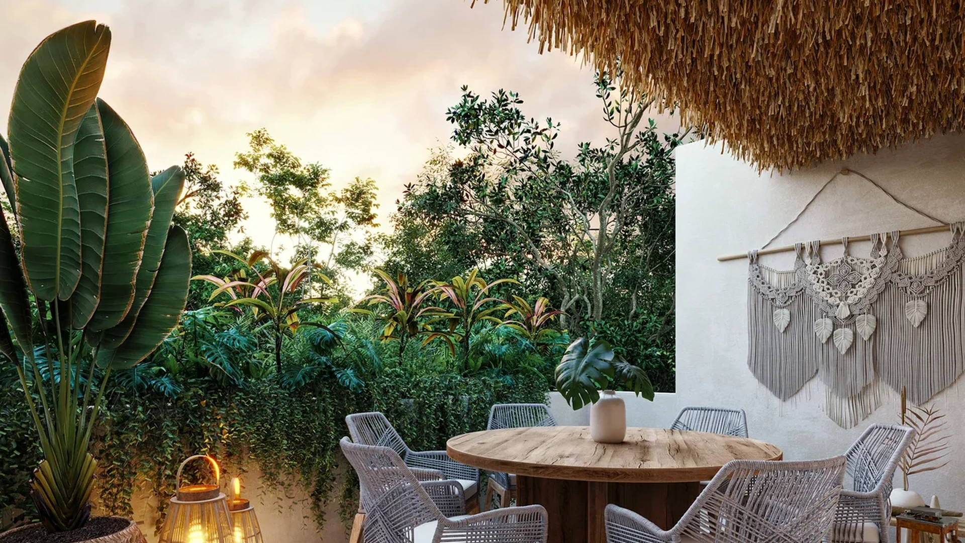 Image of Lounge at Junglar, featuring Outdoor Dining, Covered Patio.