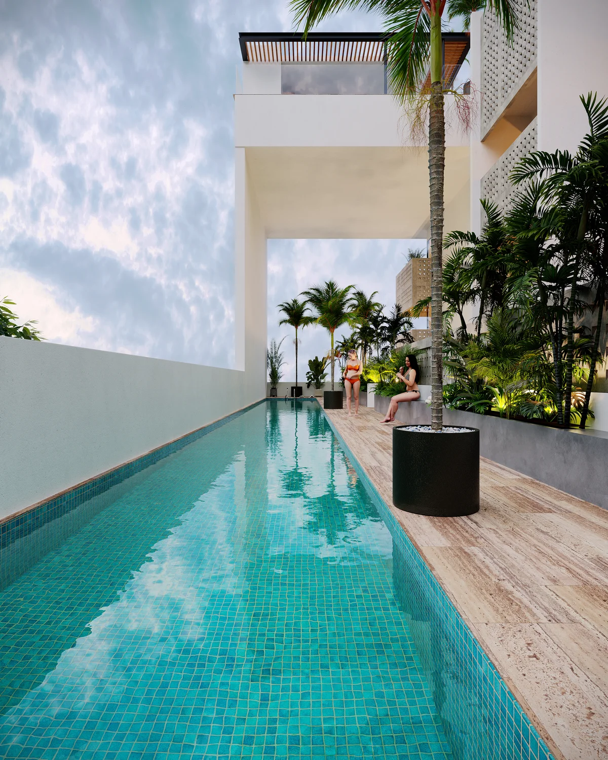 Image of Swimming Pool at Maresol, featuring Rooftop Pool, Luxury Amenities.