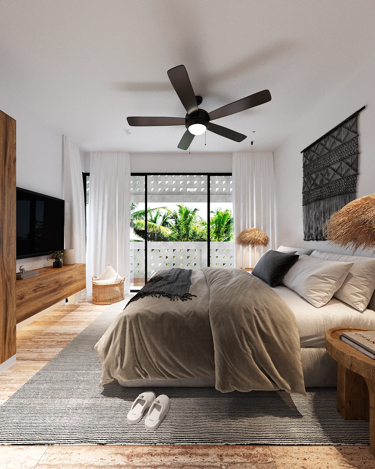 Image of Garden at Maresol, featuring Boho Chic Bedroom, Natural Light.