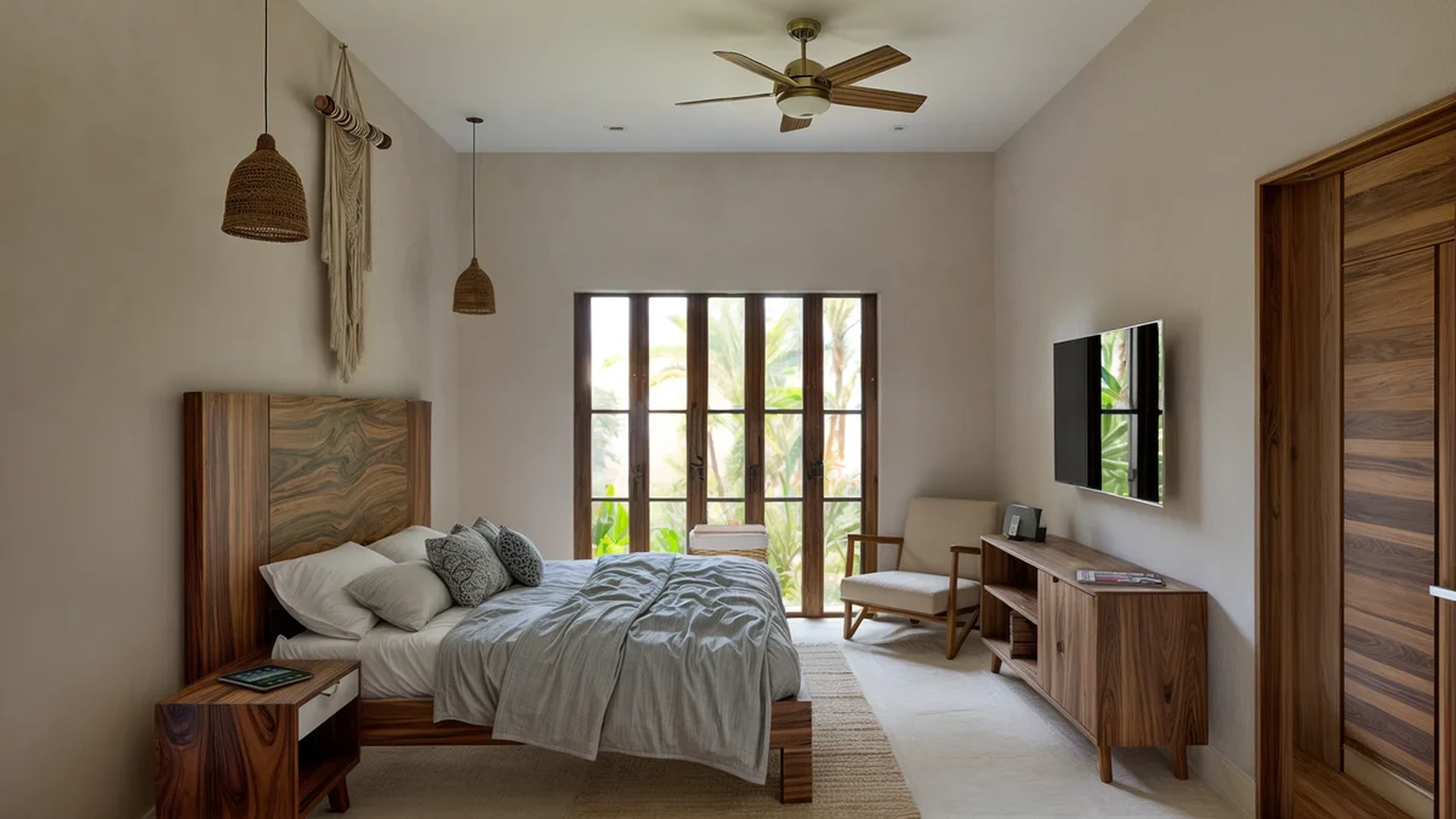 Image of Garden at Muwan, featuring Bedroom, Modern Decor.