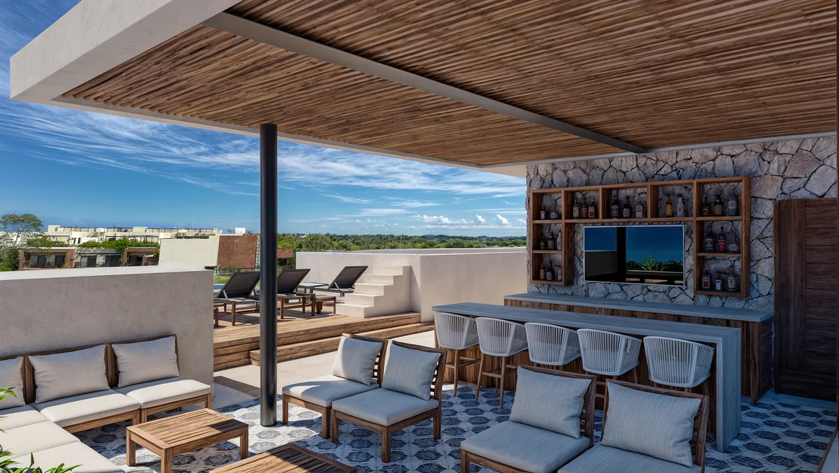 Image of Rooftop Terrace at Muwan, featuring Rooftop Terrace, Outdoor Bar.