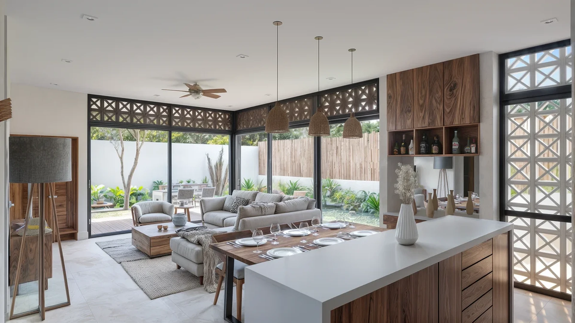 Image of Garden at Muwan, featuring Open Concept Living, Modern Kitchen.