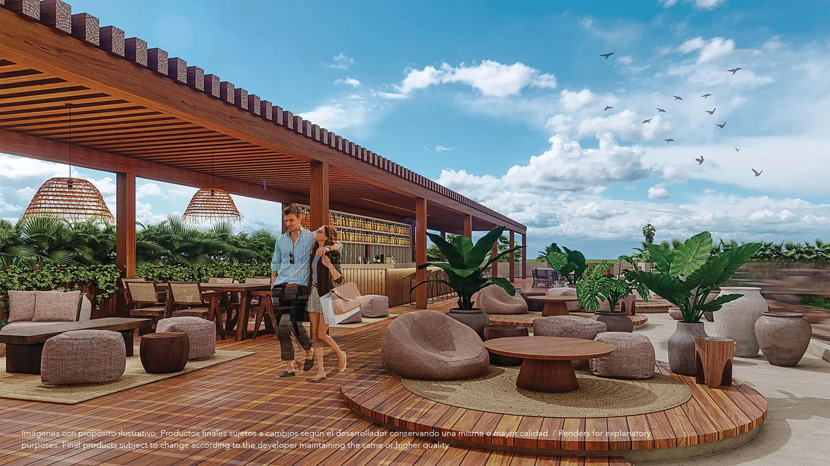 Image of Rooftop Terrace at Deja Vu, featuring Rooftop Terrace, Outdoor Lounge.