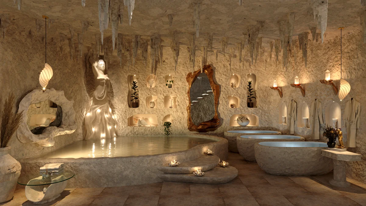 Image of Swimming Pool at Afrodita, featuring Luxury Spa, Cave Pool.