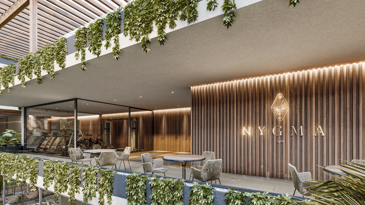 Image of Gym at Nygma, featuring Luxury Spa, Modern Gym.