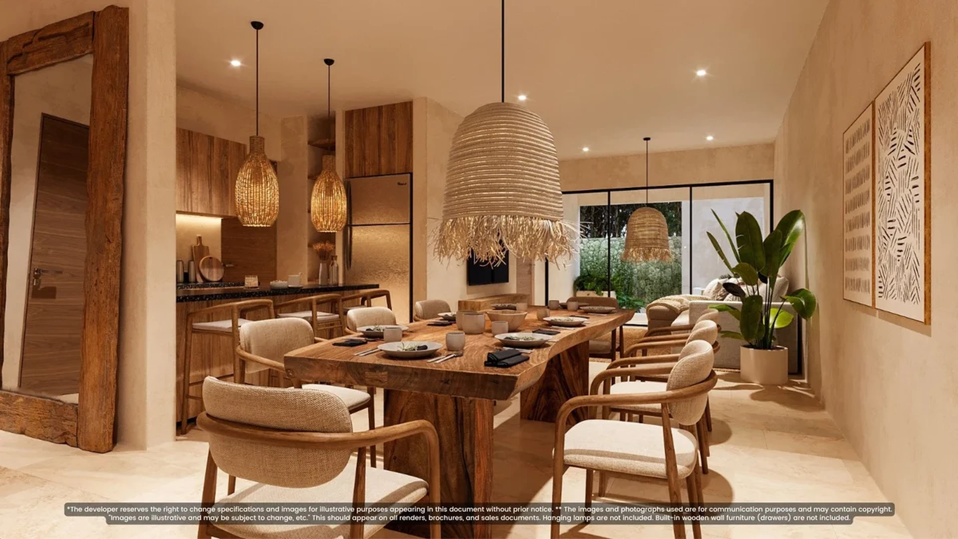 Image of Garden at Itza Selva 2, featuring Dining Room, Open Concept Living.