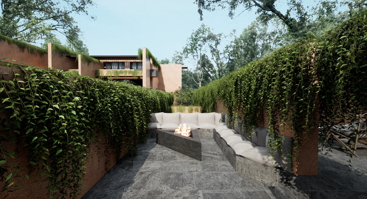 Image of Lounge at Artra, featuring Outdoor Lounge, Fire Pit.