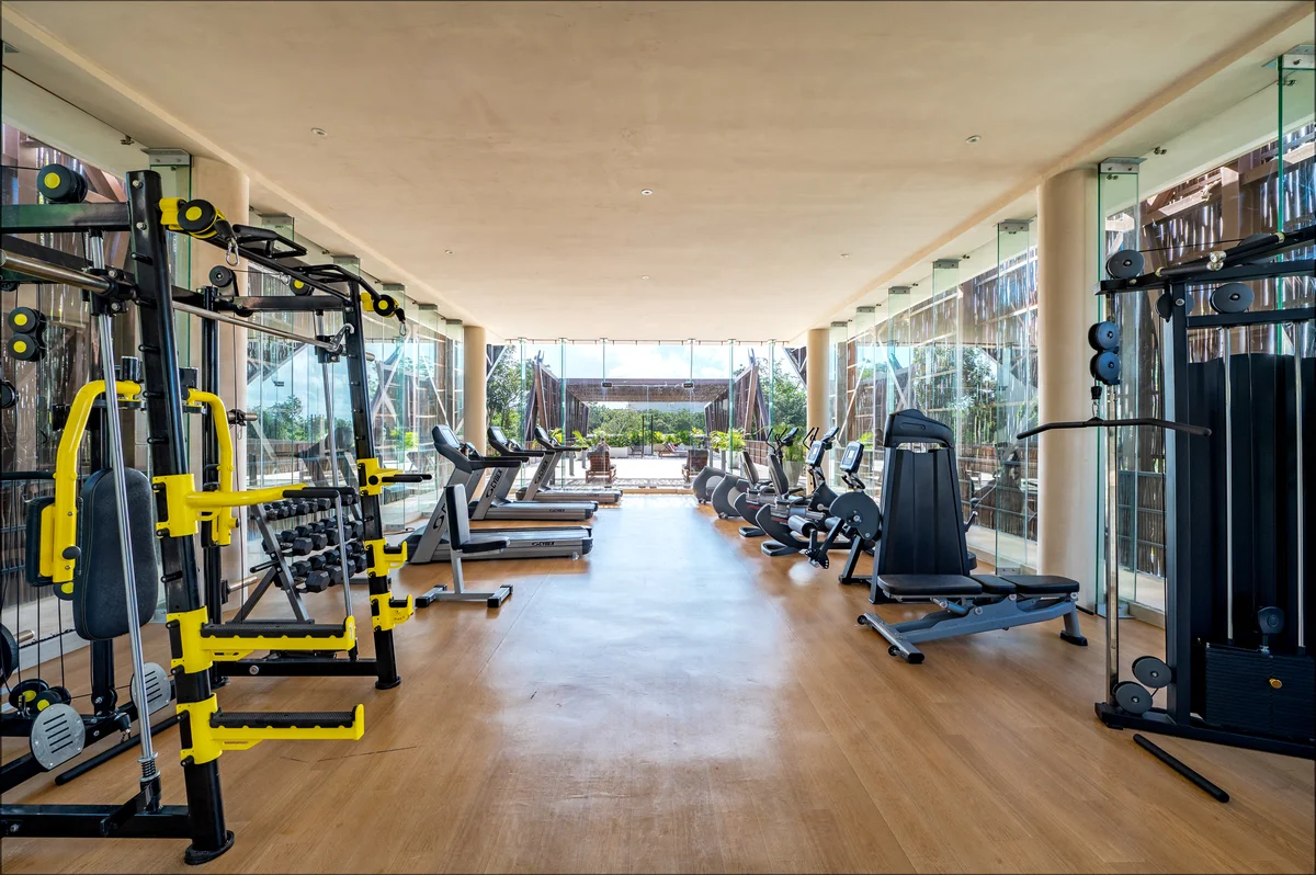 Image of Gym at Ophelia, featuring Fitness Center, Luxury Gym.