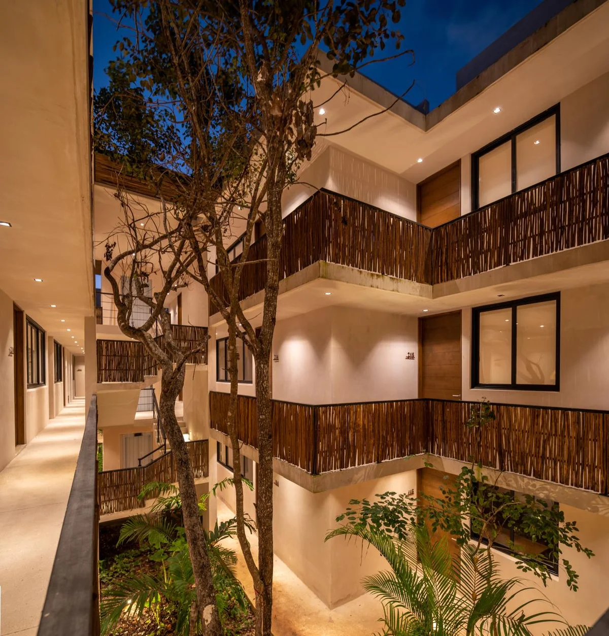 Image of Garden at Ophelia, featuring Modern Architecture, Courtyard Garden.