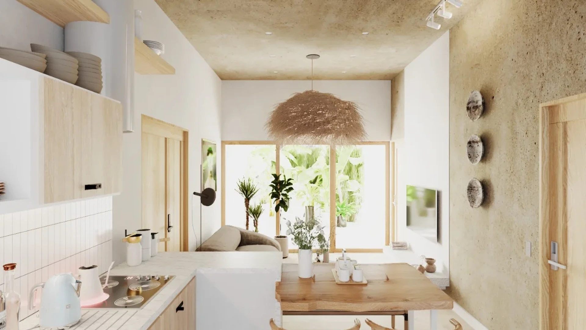 Image of Garden at Xiib Kaab, featuring Open Concept Living, Modern Kitchen.