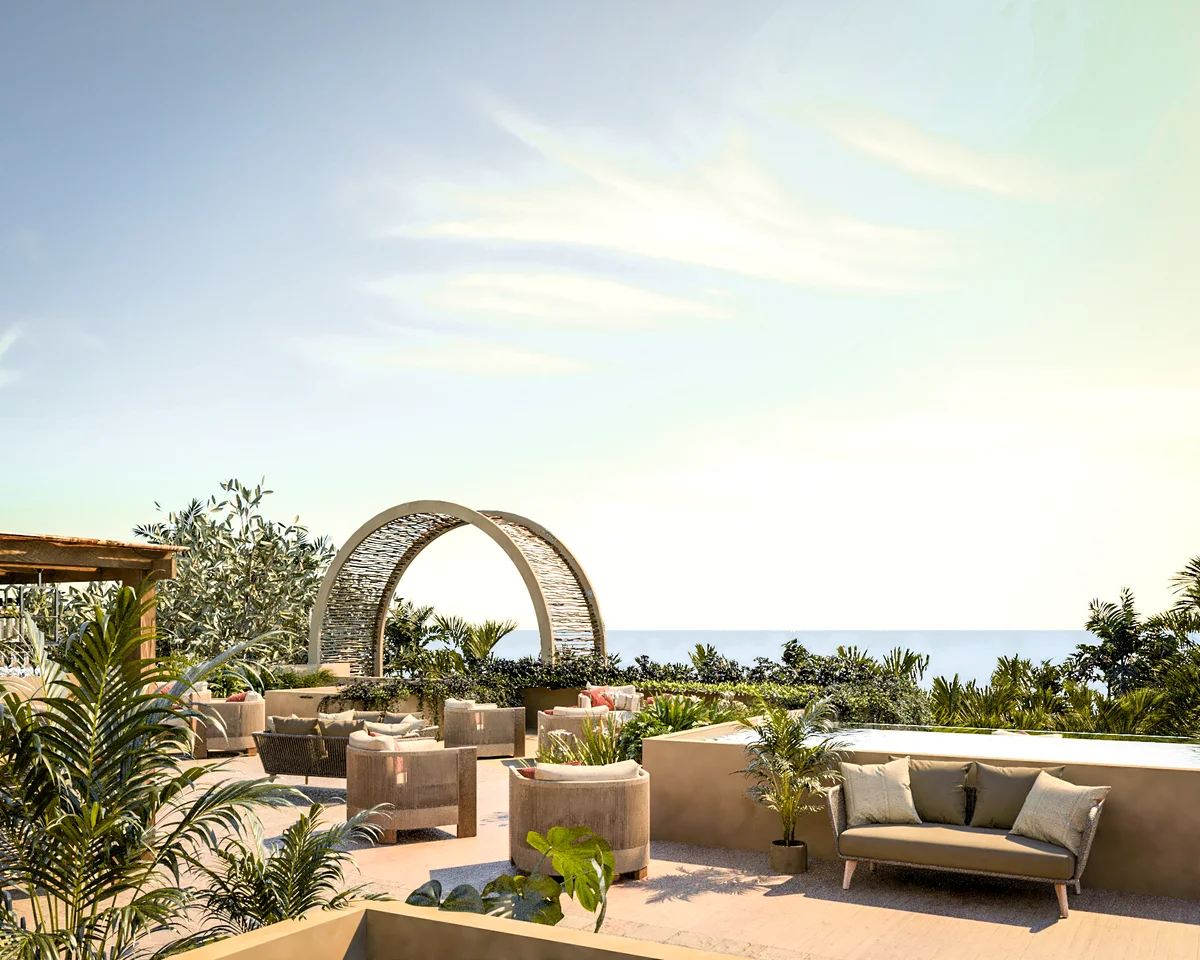 Image of Rooftop Terrace at Xiib Kaab, featuring Rooftop Terrace, Ocean View.