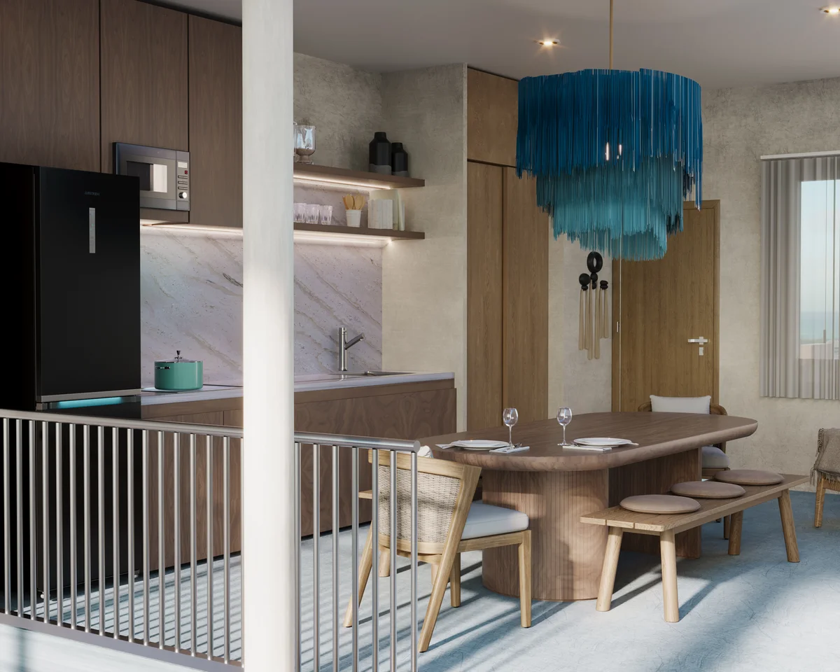 Image of Ocean View at Baay, featuring Modern Kitchen, Open Concept.