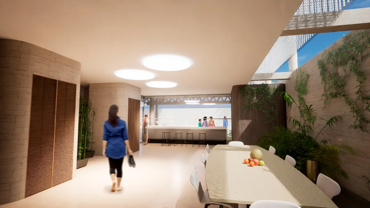 Image of Lounge at Baay, featuring Communal Lounge, Modern Architecture.