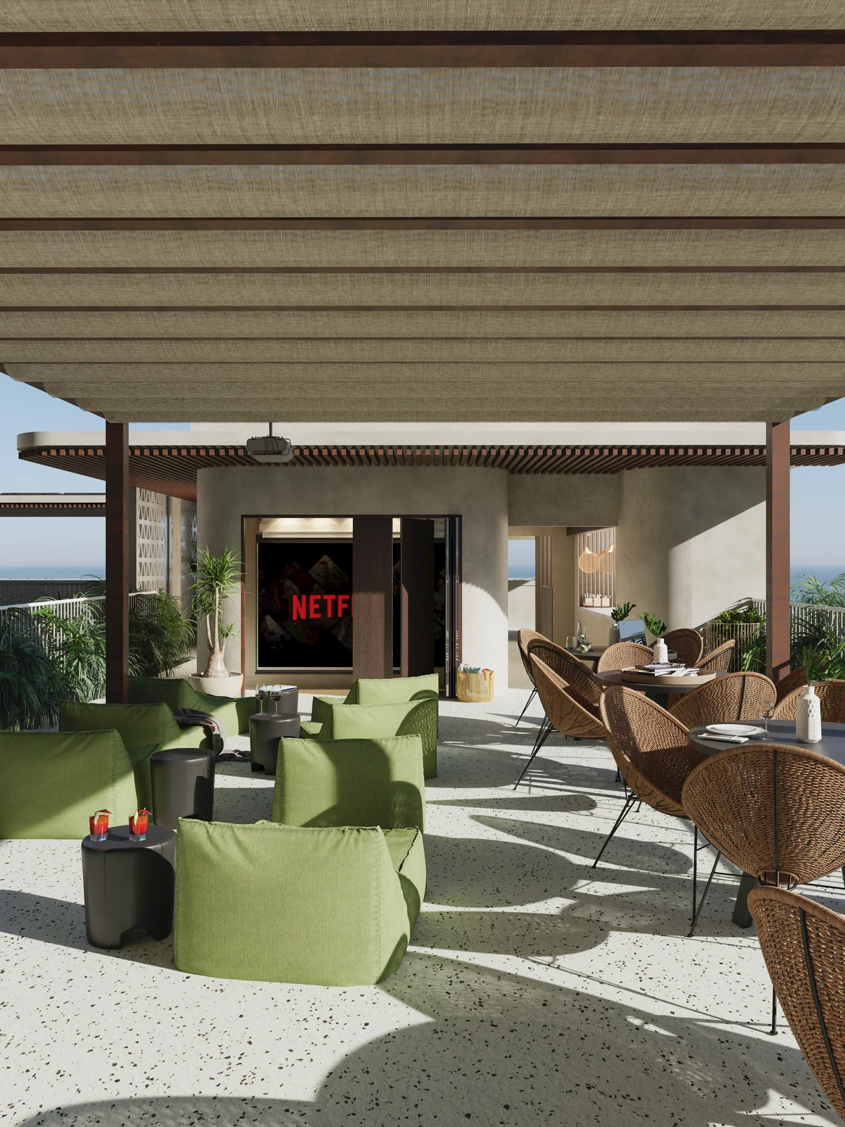 Image of Rooftop Terrace at Baay, featuring Rooftop Terrace, Outdoor Lounge.