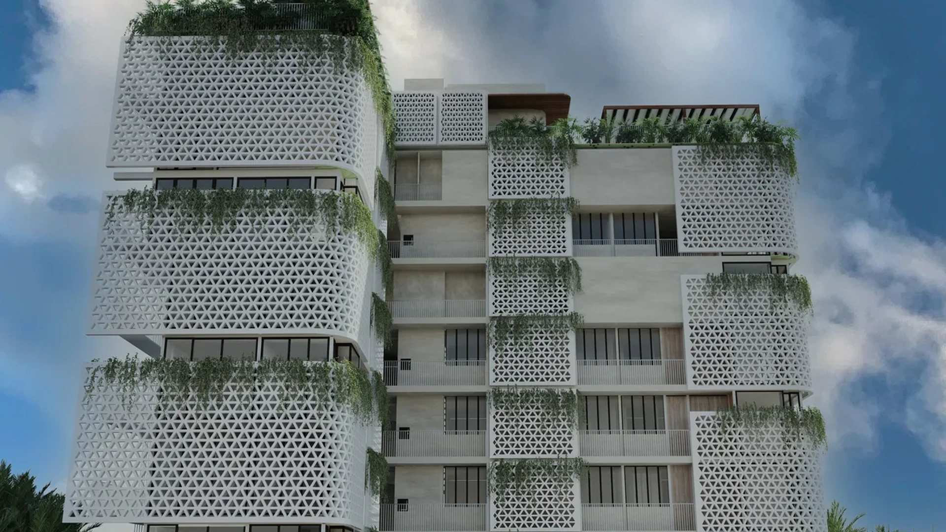 Image of Rooftop Terrace at Baay, featuring Modern Architecture, Building Exterior.