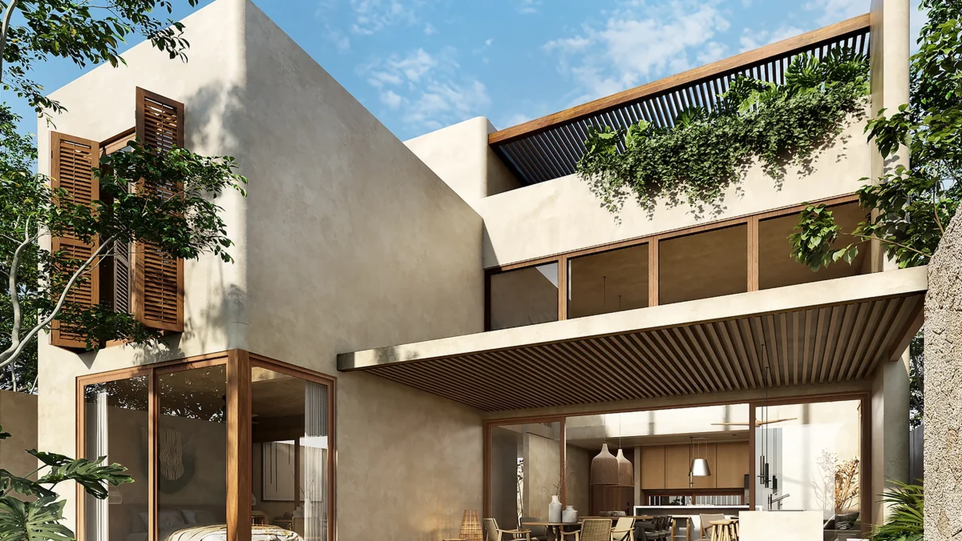 Image of Swimming Pool at Retiro Tulum-Villas, featuring Modern Villa, Private Pool.