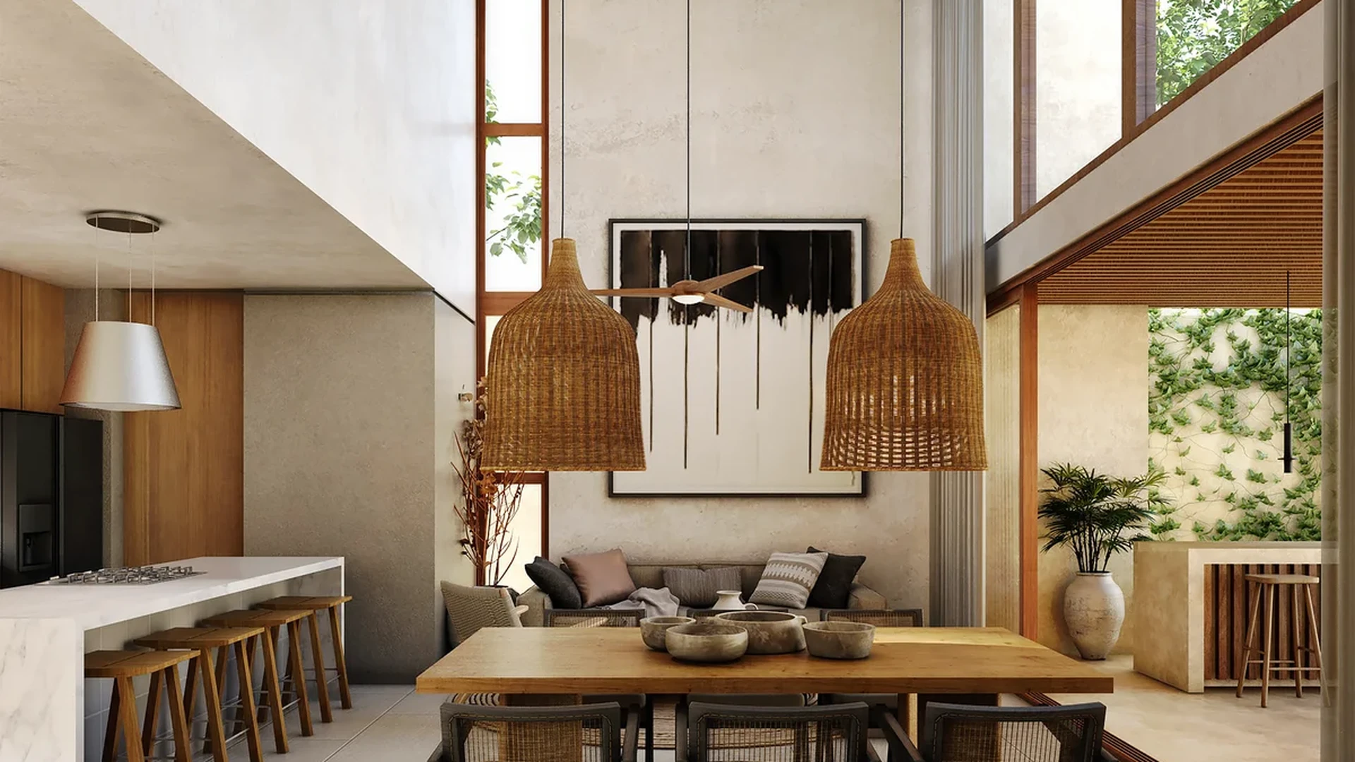 Image of Garden at Retiro Tulum-Villas, featuring Open Concept Living, High Ceilings.