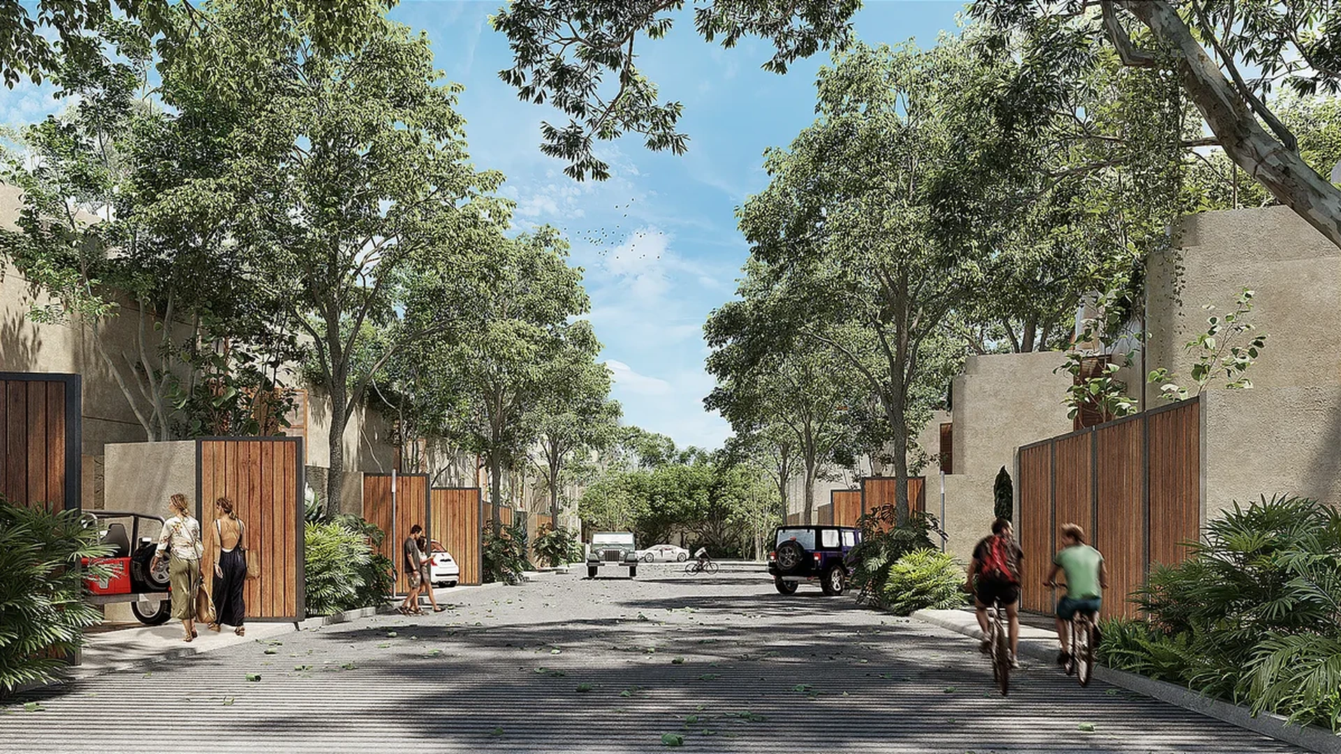 Image of Parking at Retiro Tulum-Villas, featuring Residential Community, Gated Community.