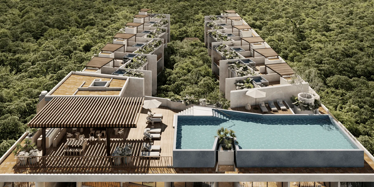 Image of Swimming Pool at Waye, featuring Architectural Rendering, Rooftop Pool.