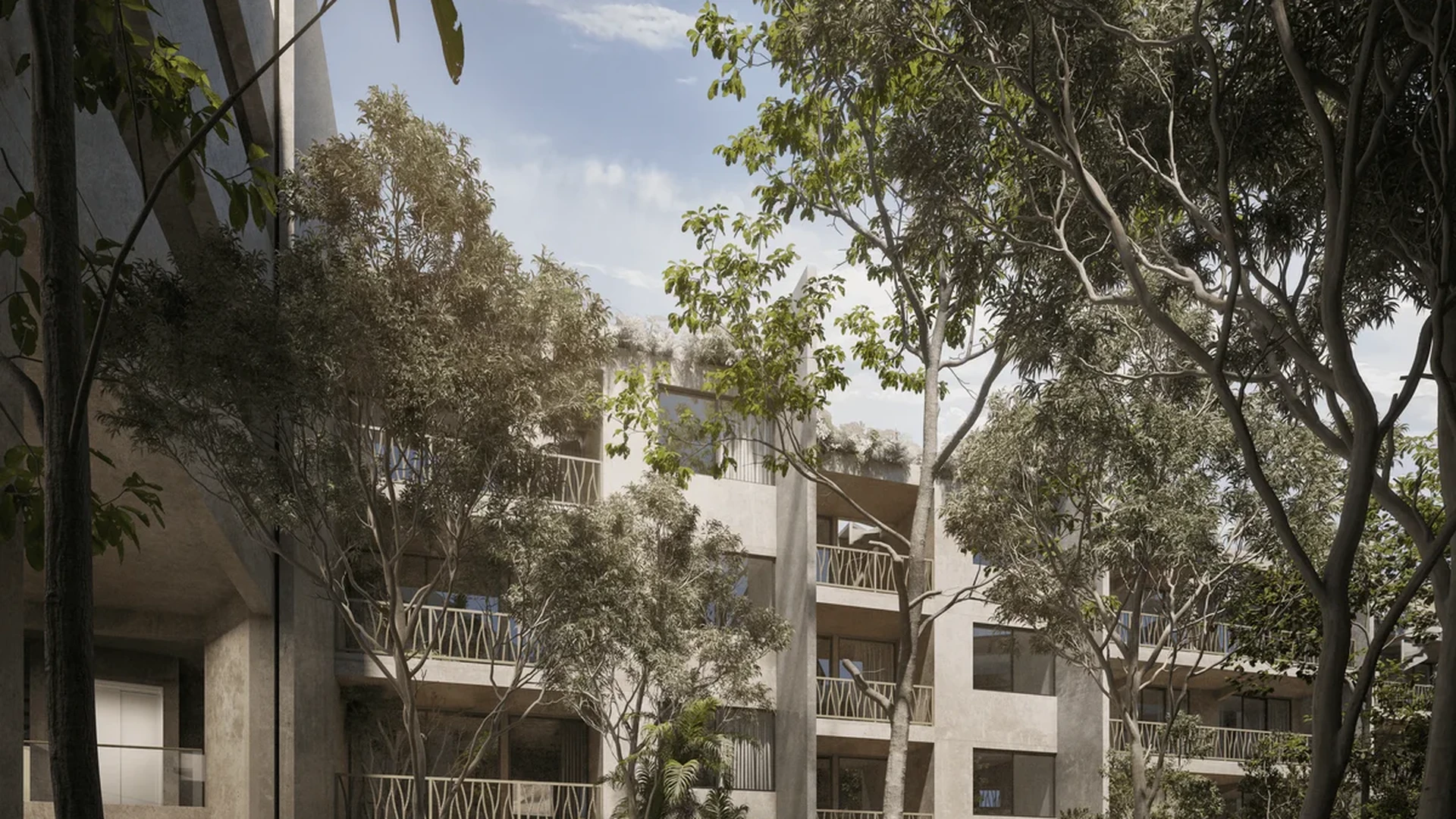 Image of Garden at Waye, featuring Modern Architecture, Apartment Exterior.