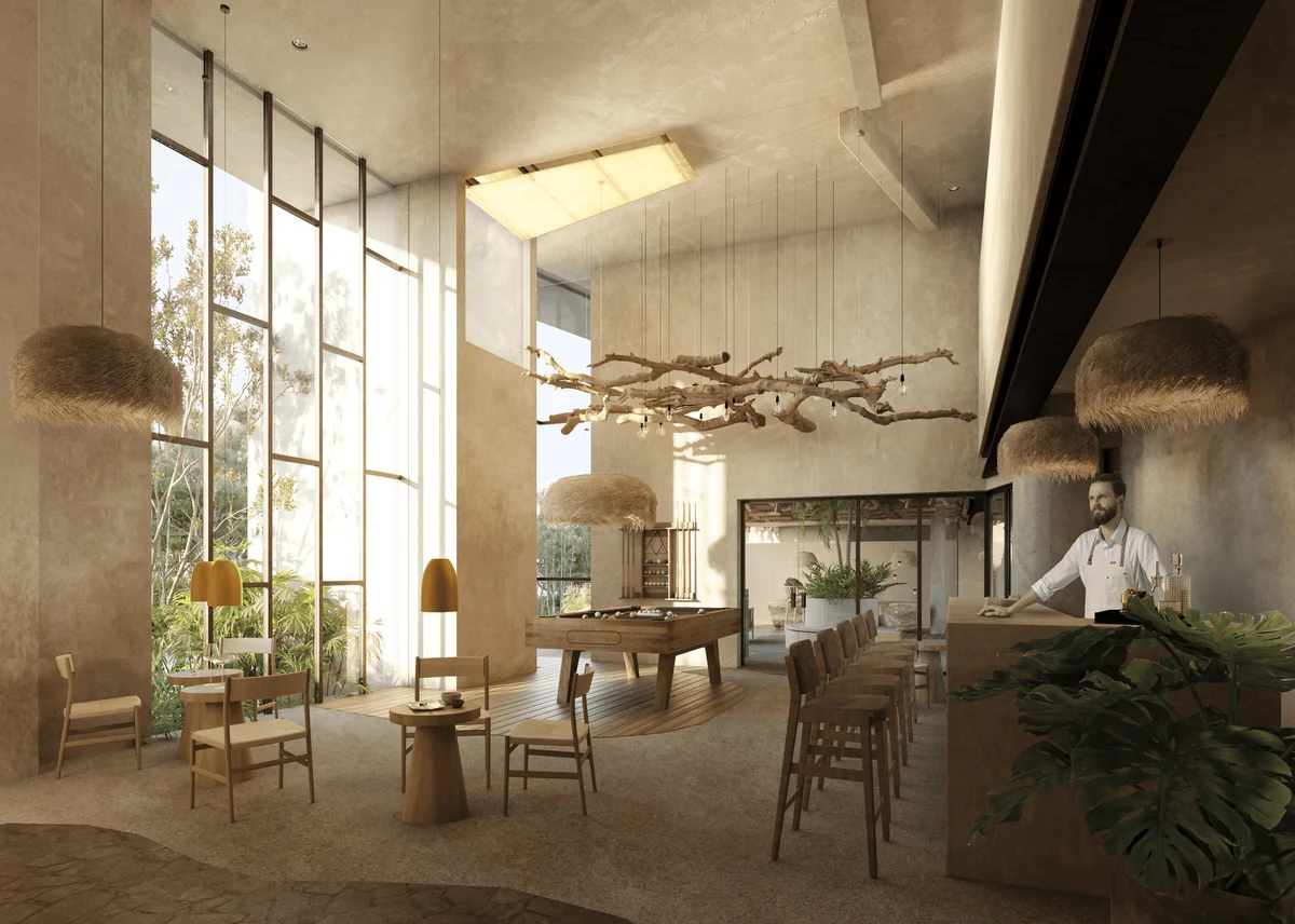 Image of Lounge at Waye, featuring Lounge Area, High Ceilings.