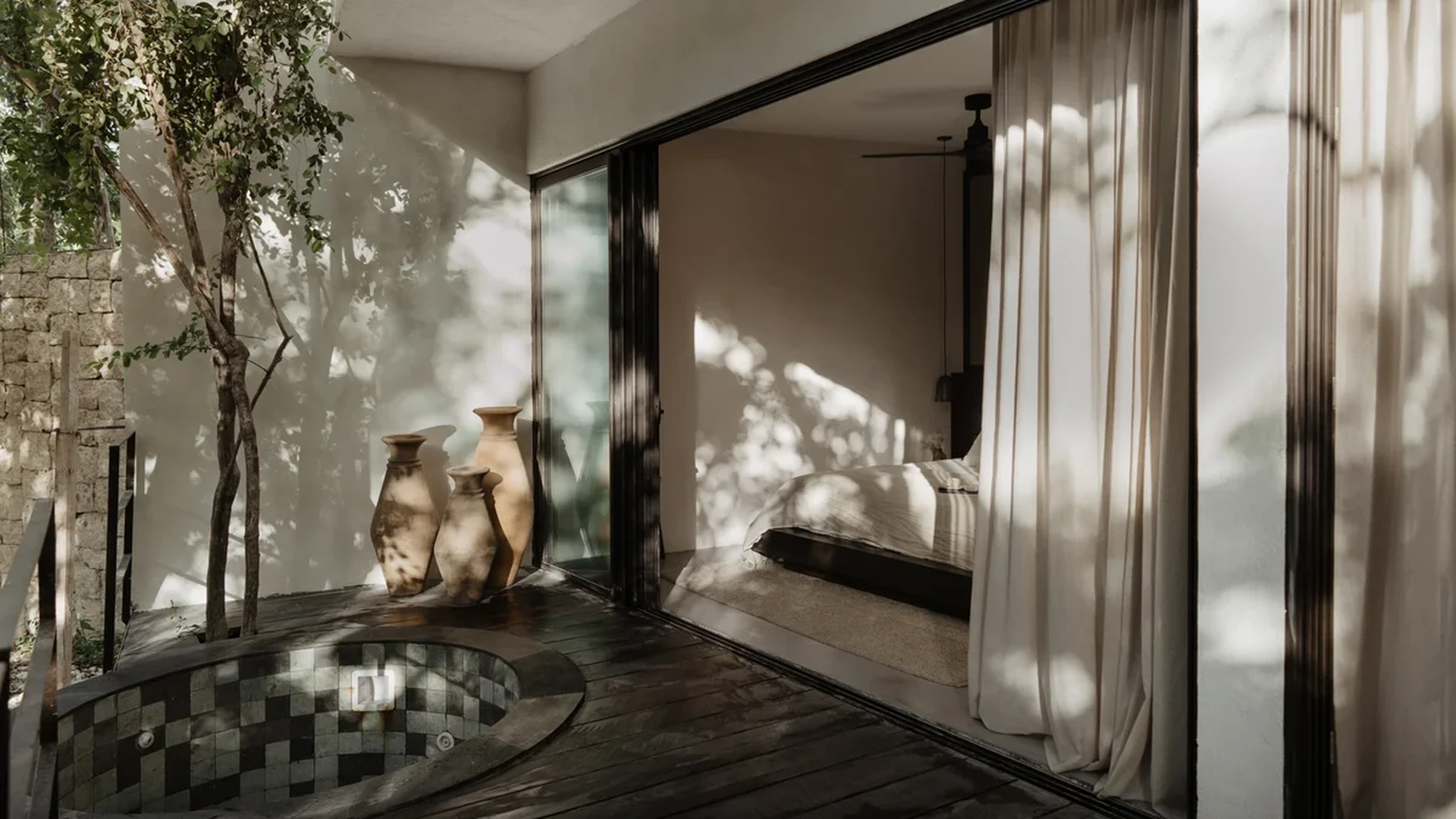 Image of Jacuzzi at Bodhi, featuring Indoor-Outdoor Living, Private Balcony.