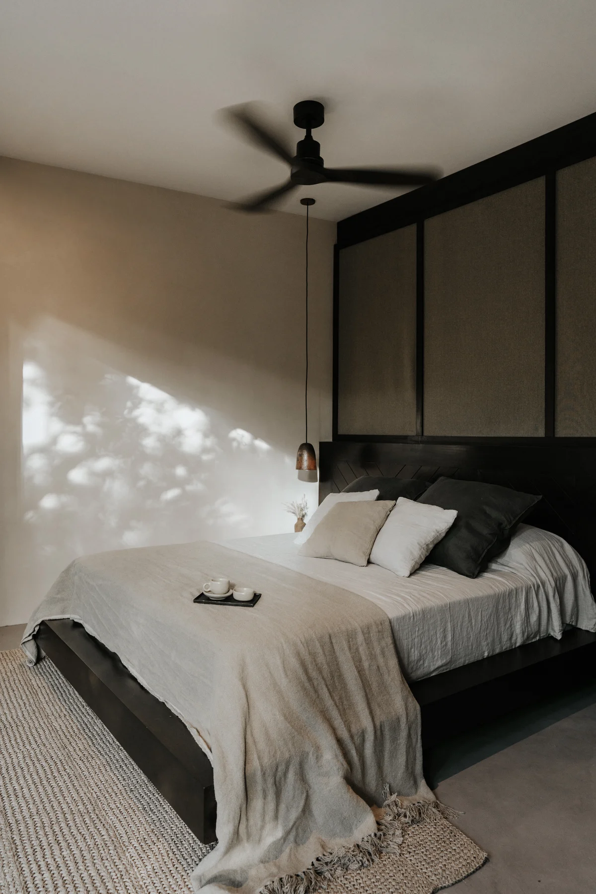 View of Modern Bedroom at Bodhi, showcasing Minimalist Design, Natural Light.
