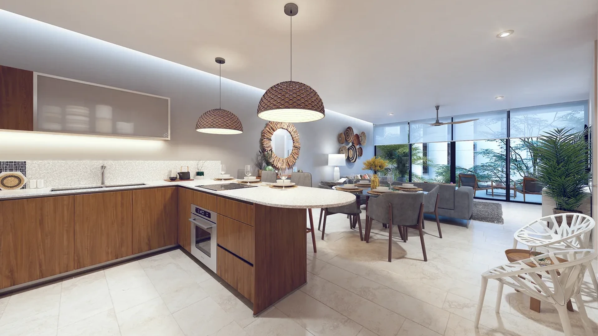 Image of Garden at Marila, featuring Open Concept Living, Modern Kitchen.