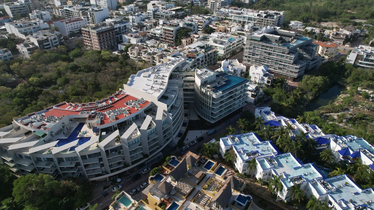 Image of Swimming Pool at Marila, featuring Aerial View, Cityscape.