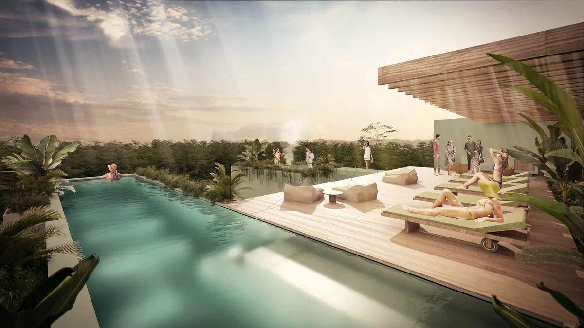 Image of Swimming Pool at Tanah, featuring Rooftop Pool, Infinity Pool.