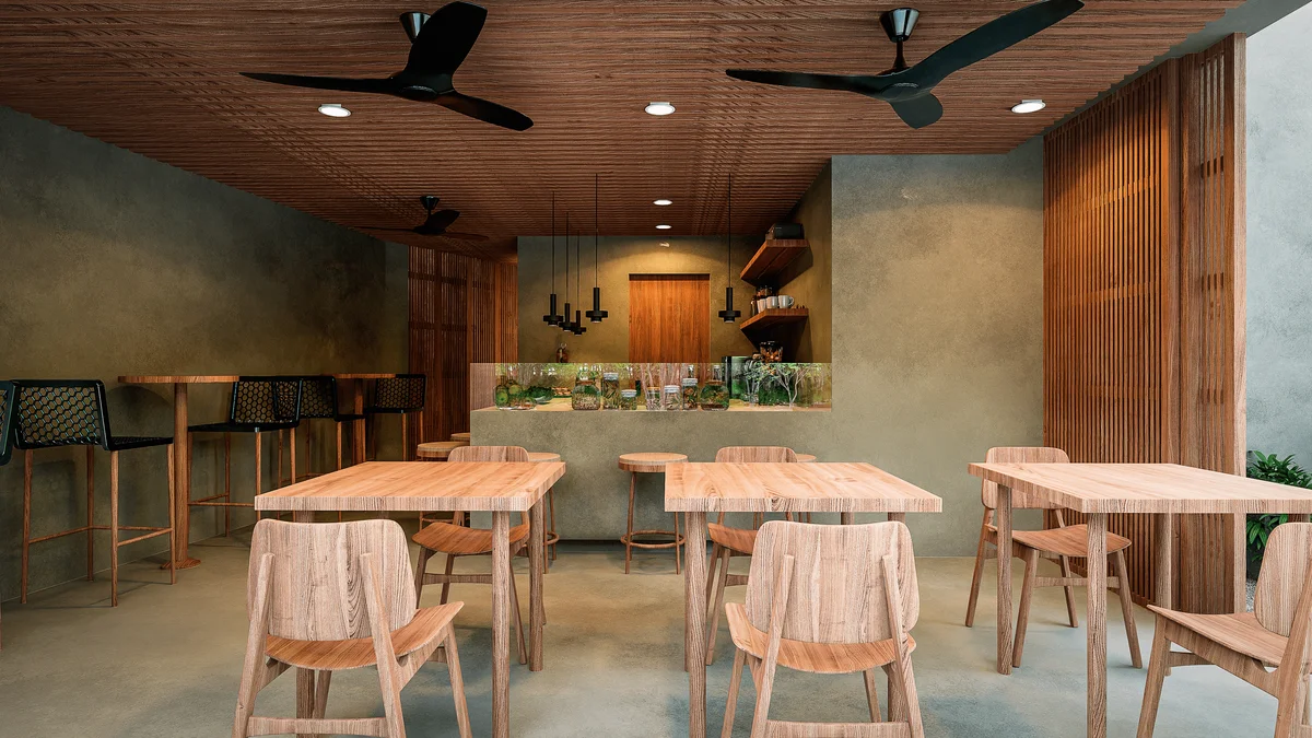 Image of Lounge at Tanah, featuring Resident Lounge, Modern Cafe.