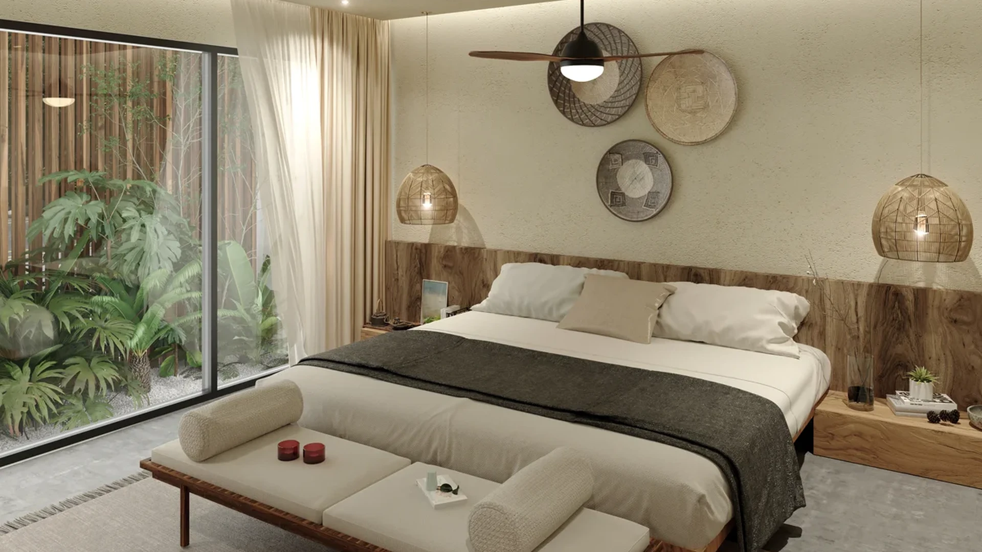 Image of Garden at Aruma, featuring Modern Bedroom, Luxury Interior.