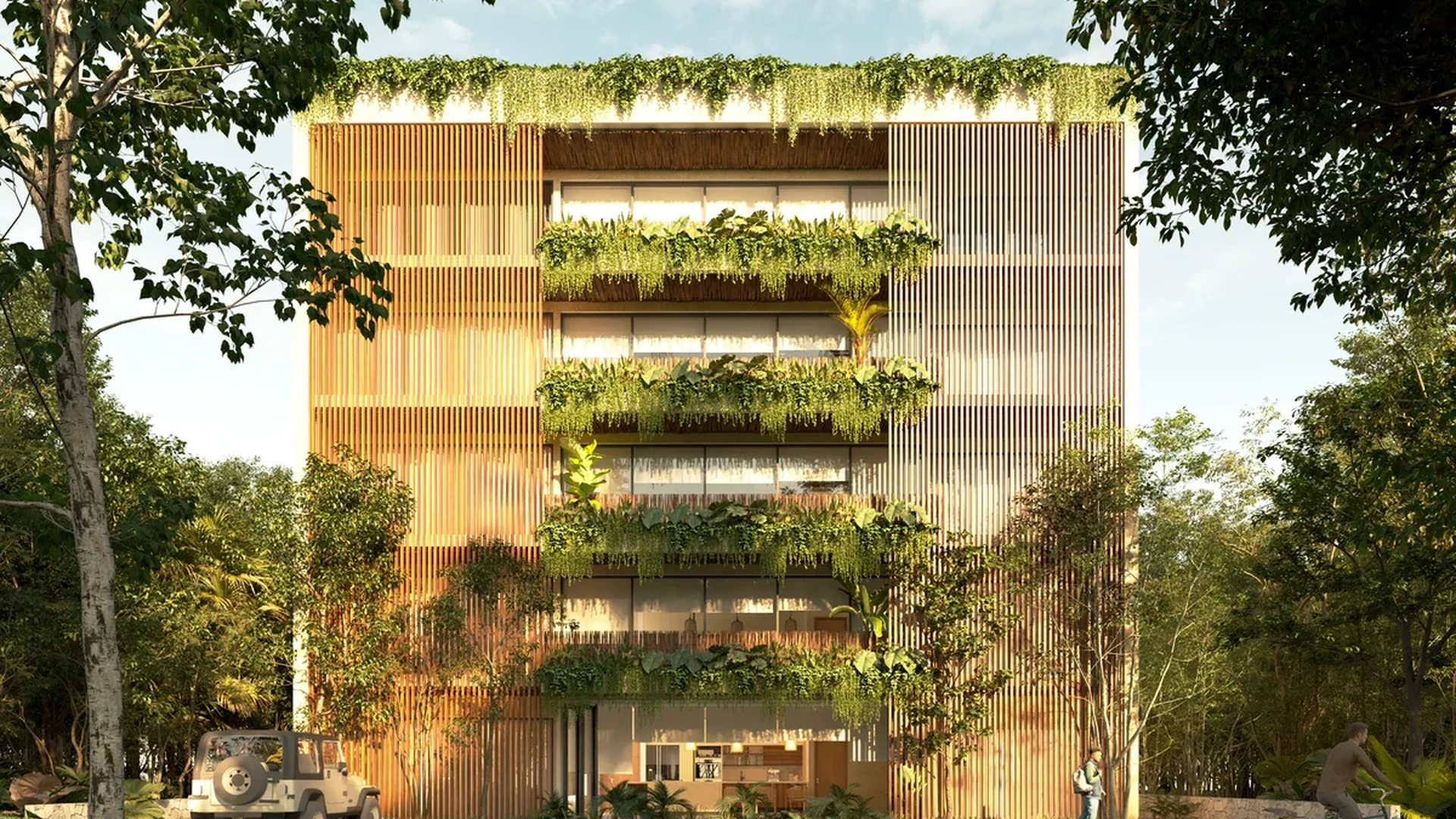 Image of Rooftop Terrace at Aruma, featuring Modern Architecture, Building Facade.