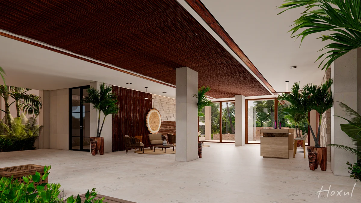 Image of Lobby at Hoxul, featuring Luxury Lobby, Modern Lounge.