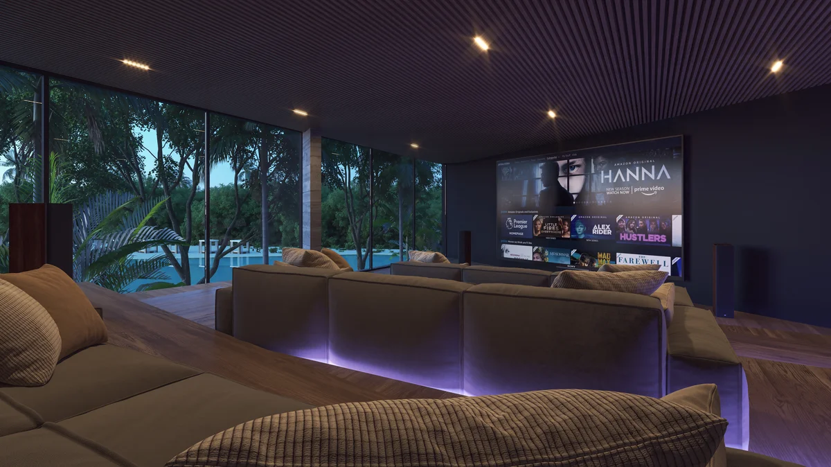 Image of Swimming Pool at Le Parc, featuring Home Theater, Cinema Room.
