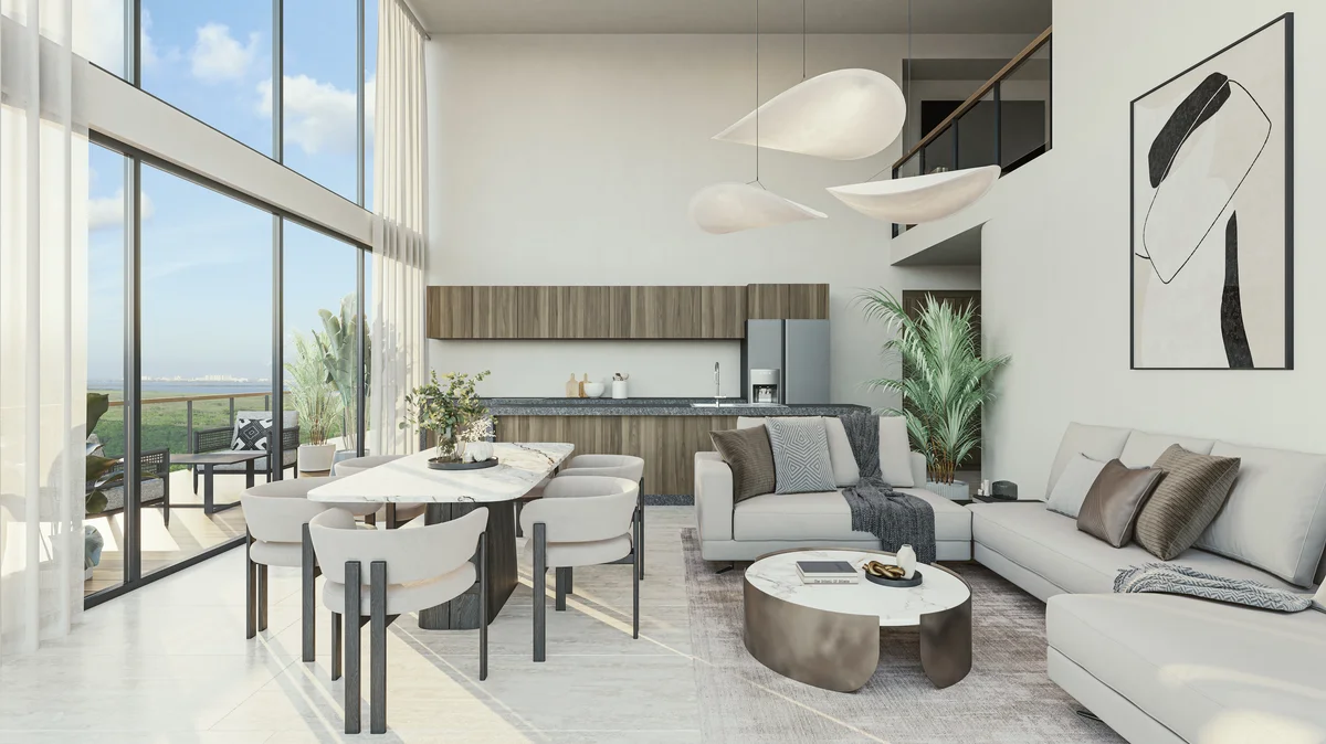 Image of Ocean View at Le Parc, featuring Open Concept Living, High Ceilings.