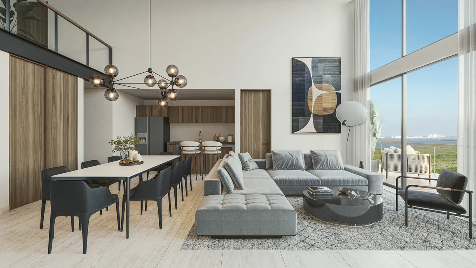 Image of Ocean View at Le Parc, featuring Open Concept Living, Modern Interior Design.