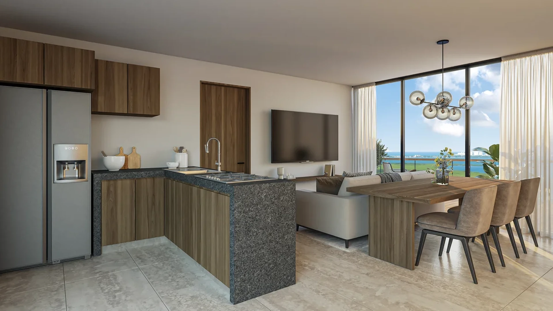 Image of Ocean View at Le Parc, featuring Open Concept Living, Modern Kitchen.