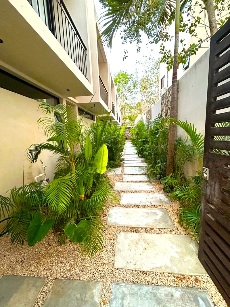 Image of Garden at Sands Tulum, featuring Lush Landscaping, Tropical Pathway.