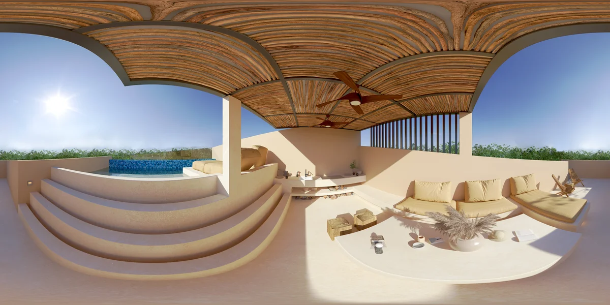 Image of Swimming Pool at Lik Organic, featuring Rooftop Terrace, Outdoor Living.