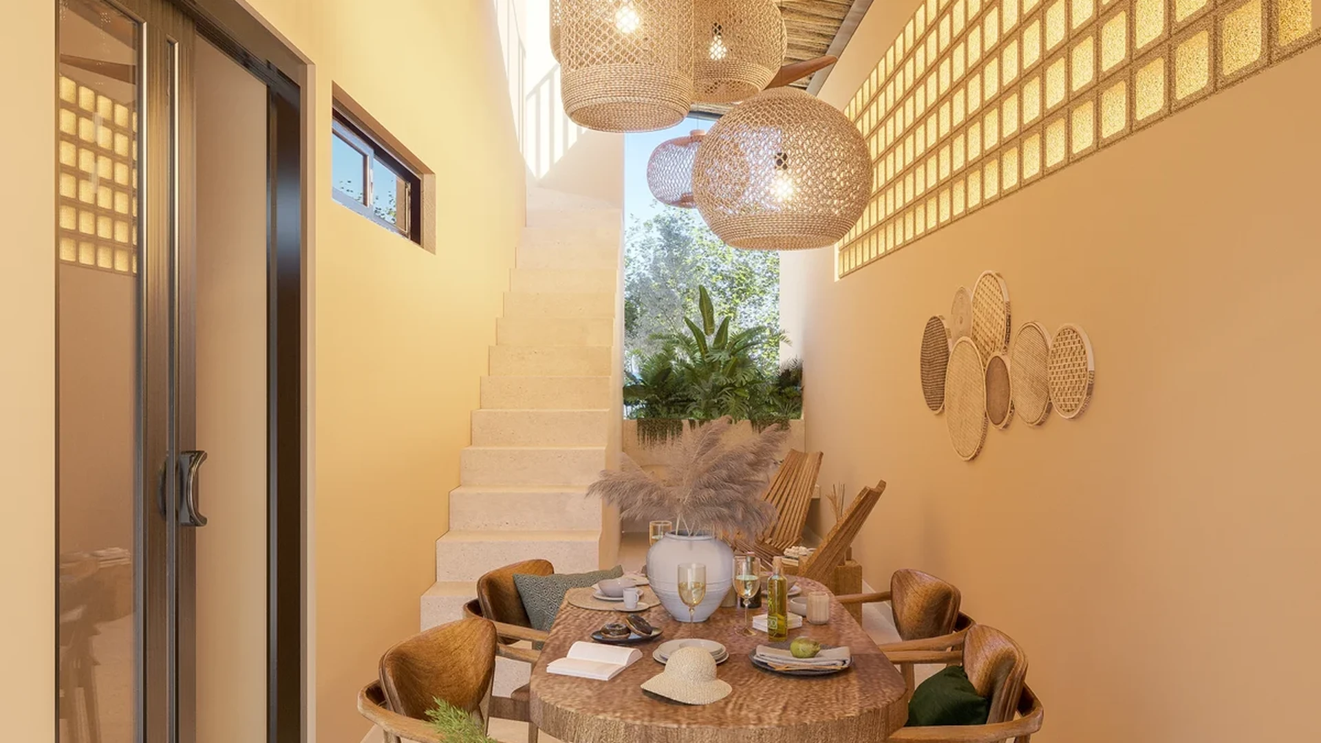 Image of Garden at Lik Organic, featuring Dining Area, Bohemian Decor.
