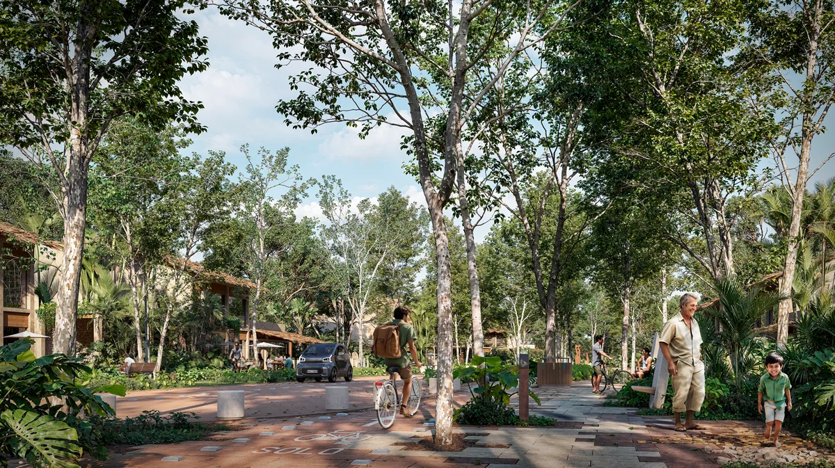Image of Garden at Kune, featuring Lush Landscape, Community Street.