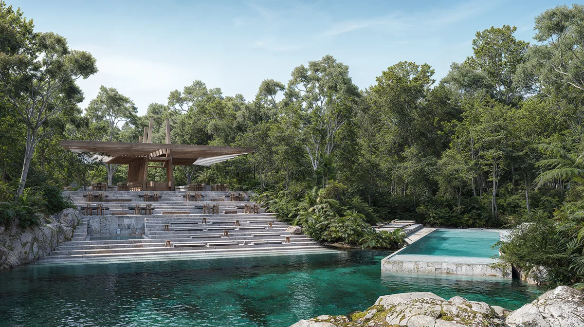 Image of Swimming Pool at Kune, featuring Resort Pool, Natural Cenote.