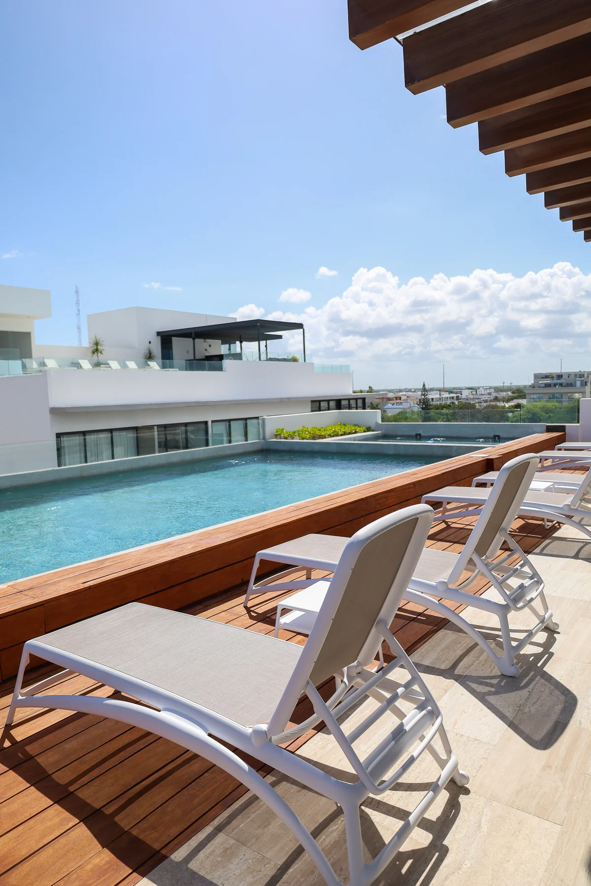 Image of Swimming Pool at Duna, featuring Rooftop Pool, Modern Architecture.