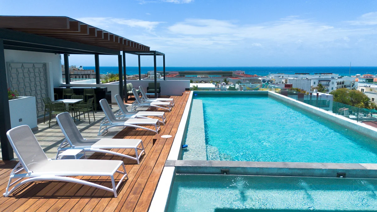 Image of Swimming Pool at Duna, featuring Rooftop Pool, Ocean View.