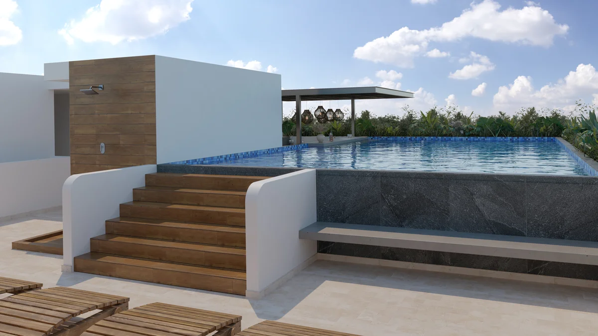Image of Swimming Pool at Lik Xelba, featuring Rooftop Pool, Infinity Pool.