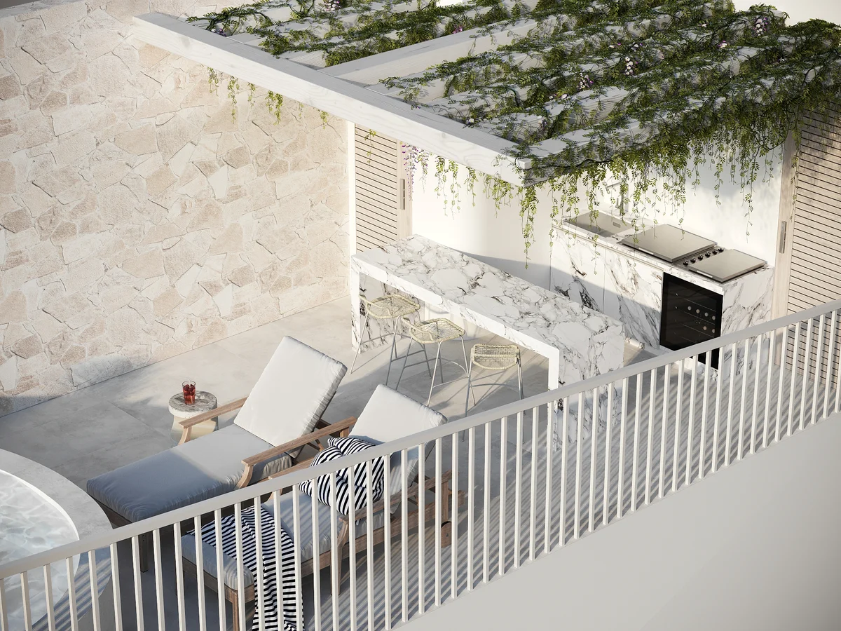 Image of Jacuzzi at Luna, featuring Rooftop Terrace, Outdoor Kitchen.