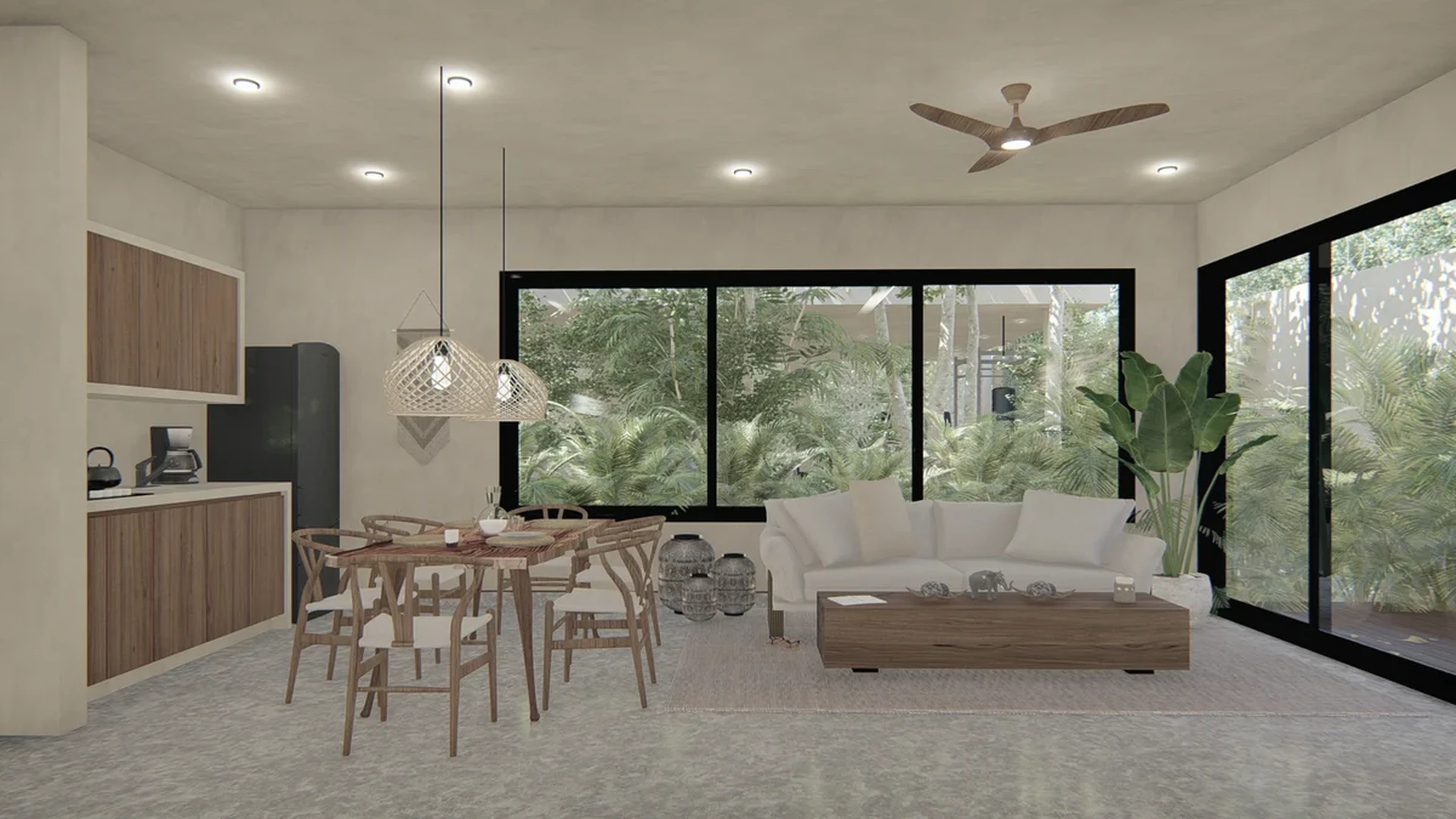 Image of Garden at Homa Kah, featuring Open Concept Living, Modern Kitchen.