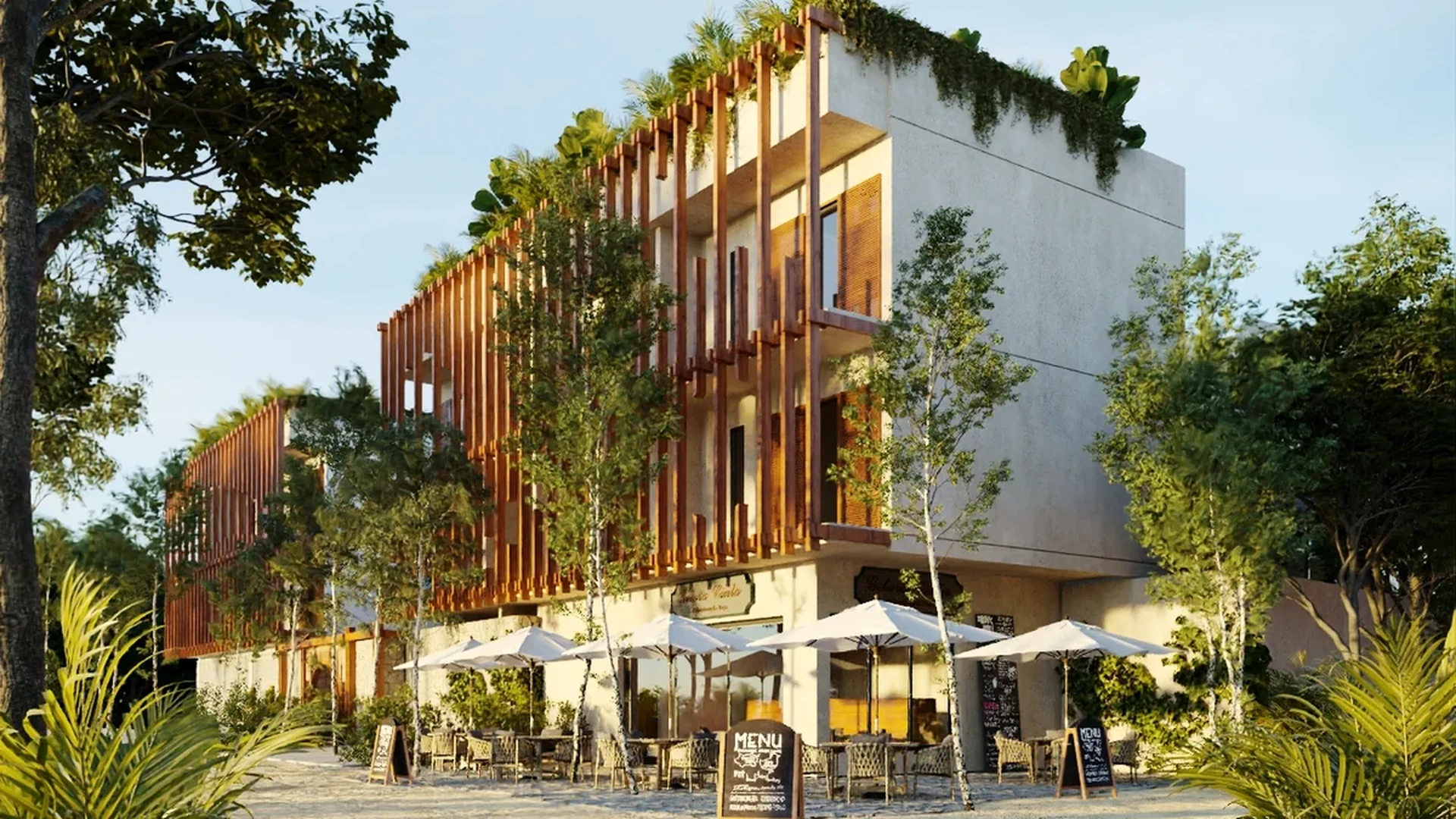 Image of Garden at Homa Kah, featuring Modern Architecture, Building Facade.