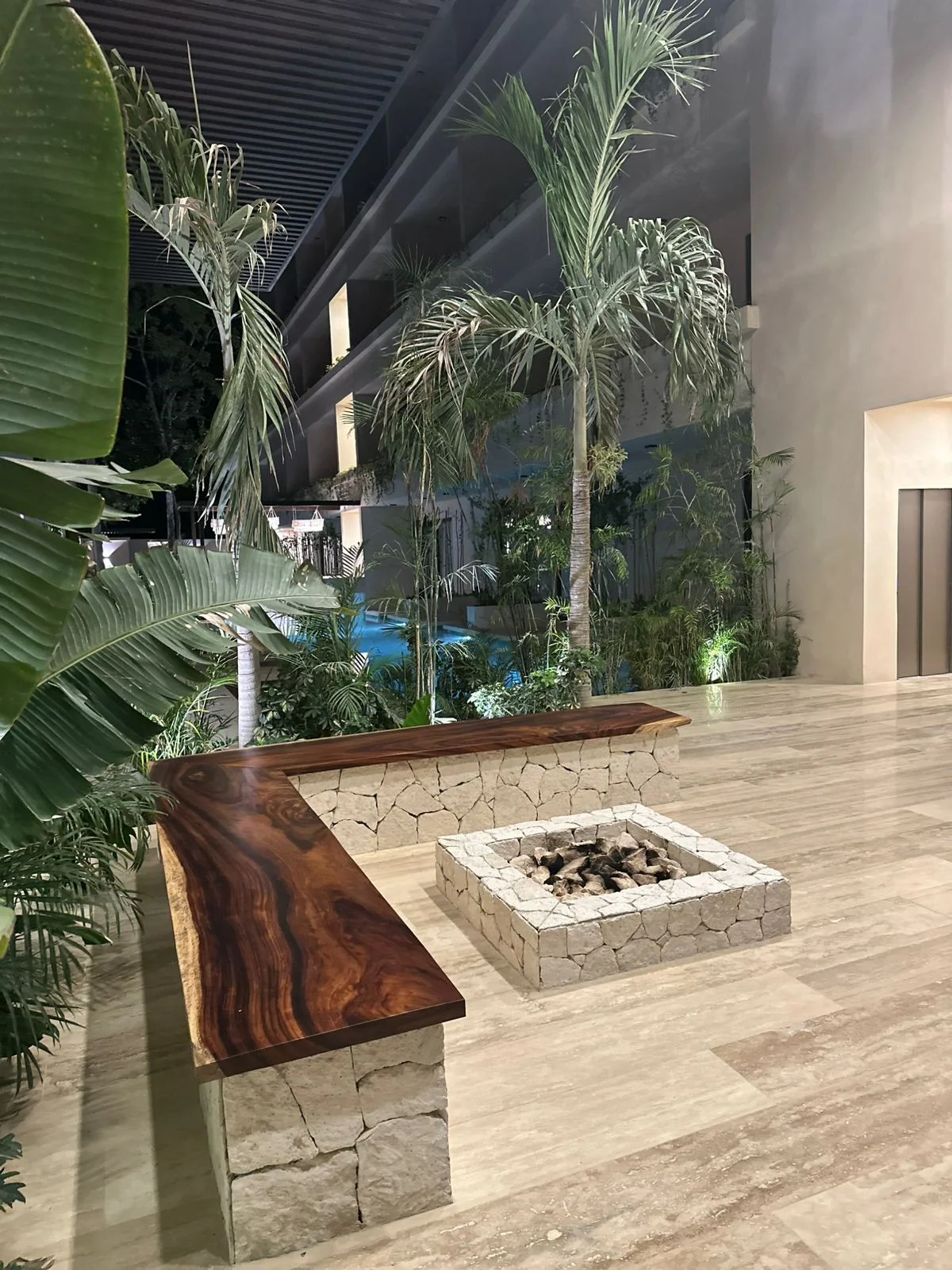 Image of Fire Pit at Casa Makram, featuring Outdoor Lounge, Fire Pit Area.